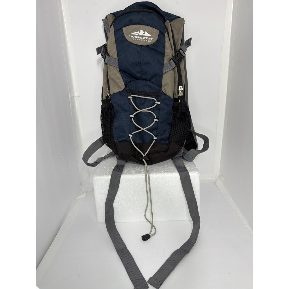 Northwest Territory Hiking Backpack Navy Tan Air Channel Daypack 922220413